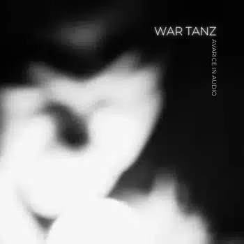 A black and white photo of a person with the words war tanz on it.