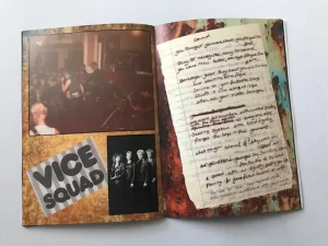 A book titled "Vice Squad" prominently displaying the words on its cover.